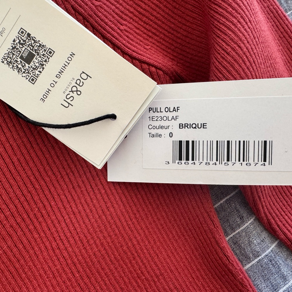 NWT ba&sh Olaf Ribbed Sweater - Picture 7 of 8